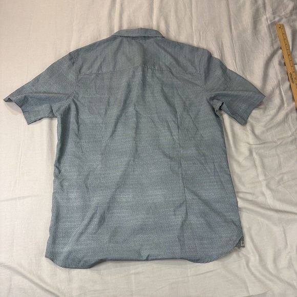 Killtec Shirt Men’s XL Blue Print Button Up Short Sleeve Outdoor - Picture 2 of 10